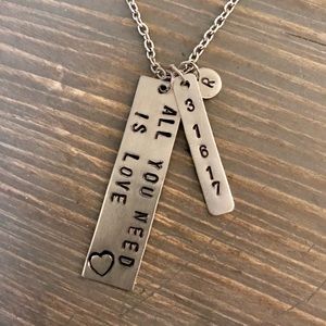 handmade Jewelry - Custom "All You Need Is Love" set💕 handmade Jewelry - Custom "All You Need Is Love" set💕